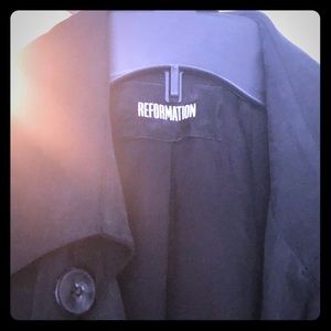 Reformation dark/black blue Trenchcoat